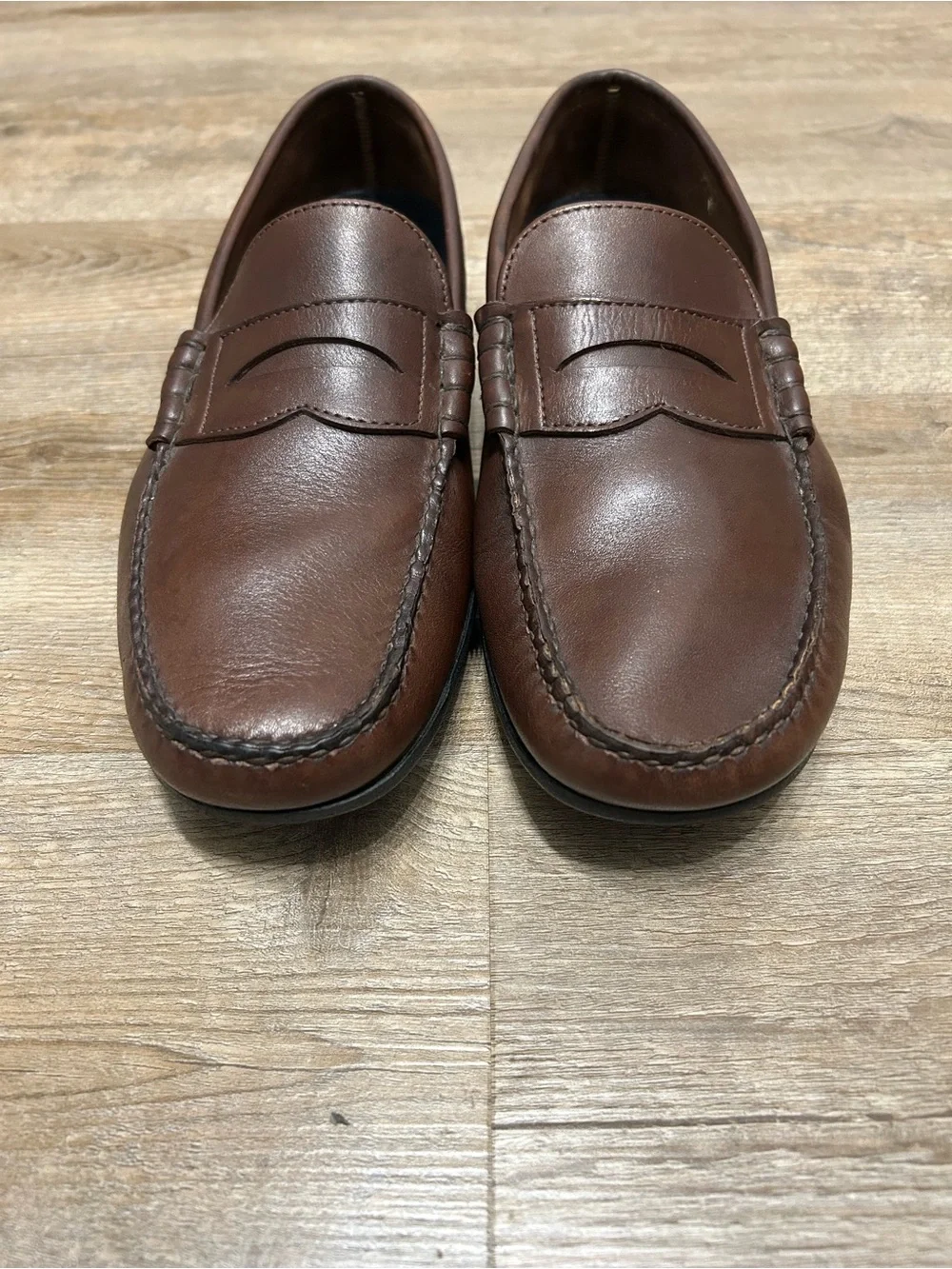 Sebago Men Size 9 M Brown Leather Slip On Penny Loafers Shoes Sebago Classic Dan Pigment Mens Brown Loafers & Slip Ons  main image 4